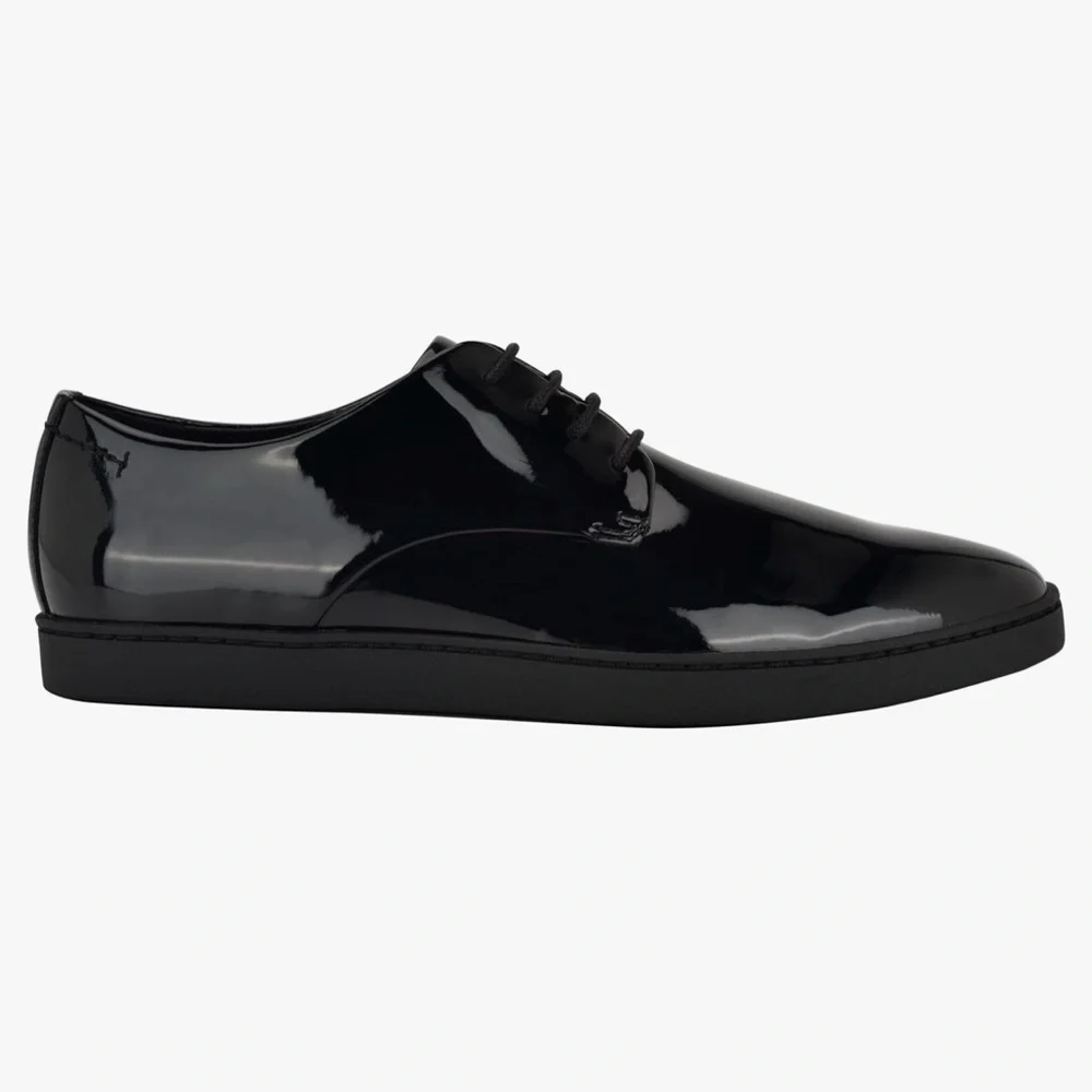 Calvin Klein Glossy Black‎ Oxfords Dress Shoes, Size 7, NWOT